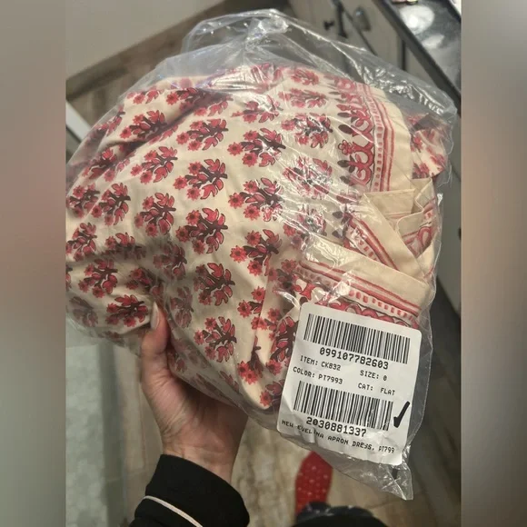 NWT J. Crew Embroidered apron dress in block print Size 0 $248 - Picture 11 of 11